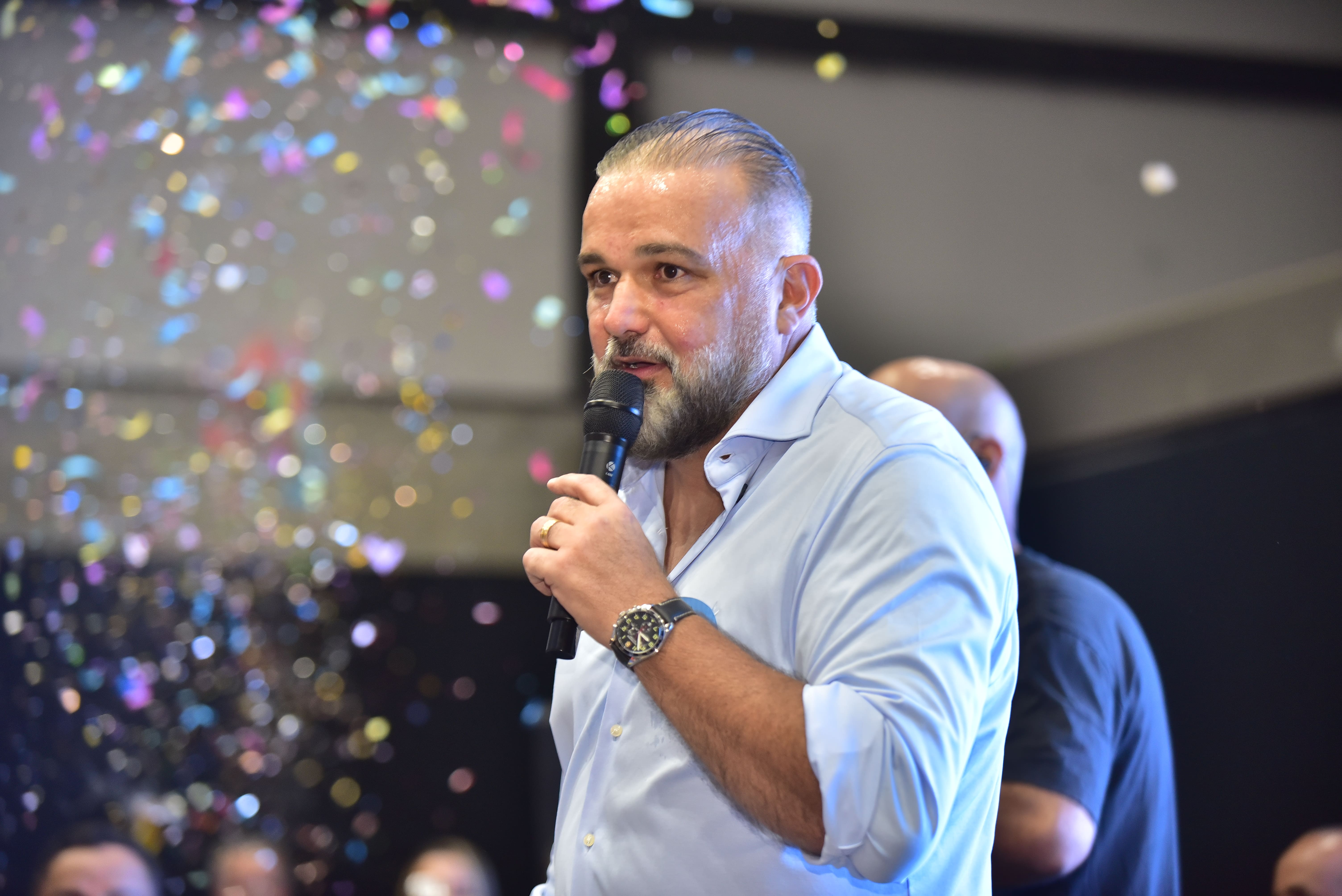 Renato Loffi em evento de campanha